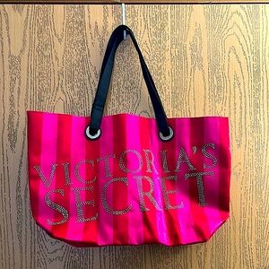 Victoria's Secret Pink Tote Bag with Glossy Finish